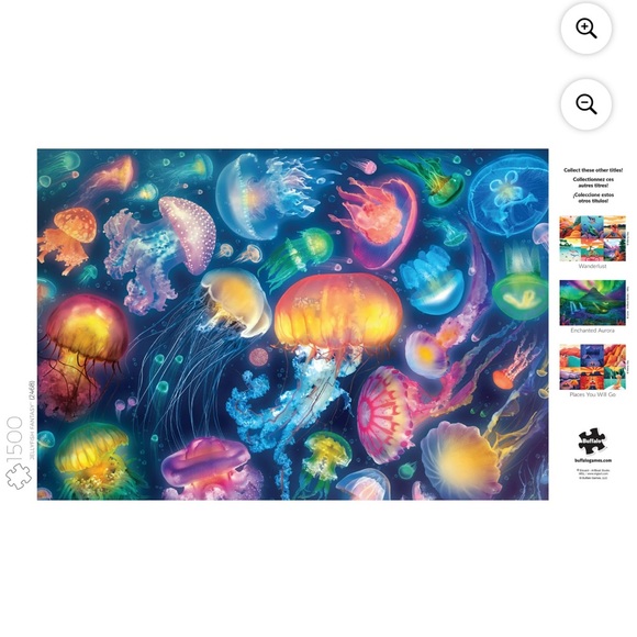 BUFFALO 1500pc colorful jellyfish puzzle - Picture 5 of 13